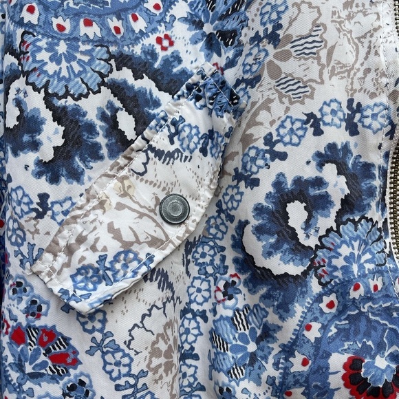 Free People Printed Bomber Jacket Floral - Picture 3 of 4